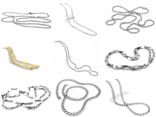 珠宝首饰链-不锈钢 — 图库照片
