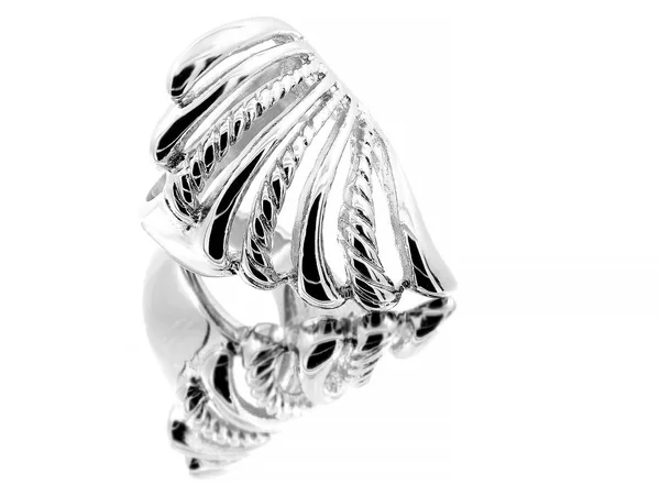 Jewelry ring - Stainless steel — Stock Photo, Image