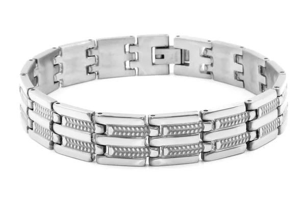 Smycken armband för män. Rostfritt stål. — Stockfoto