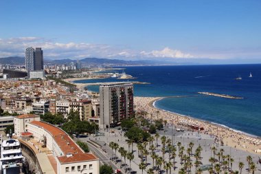 Barcelona 'nın panoramik görünümü
