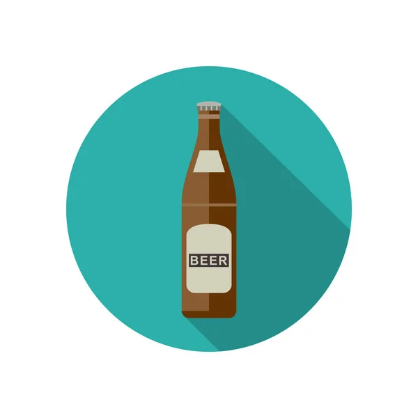 Bier-Ikone im flachen Stil — Stockvektor