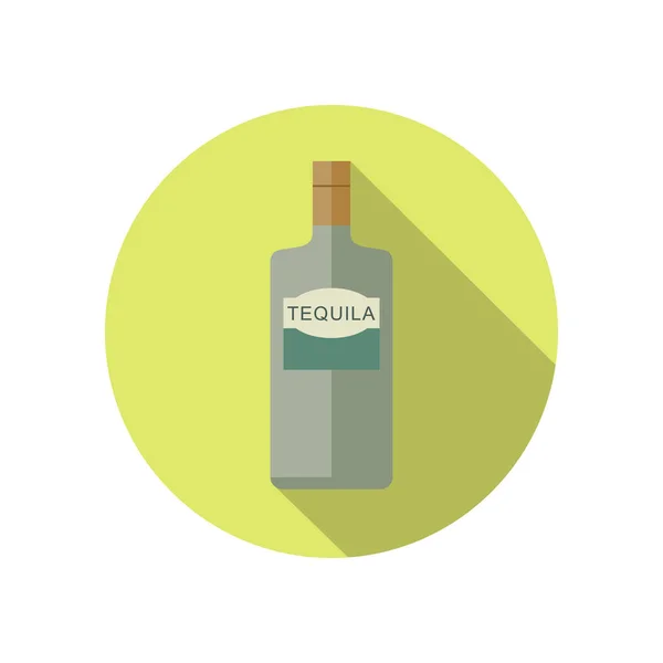 Tequila-Ikone im flachen Stil — Stockvektor