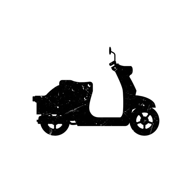 Scooter grunge silhouette — Stock Vector