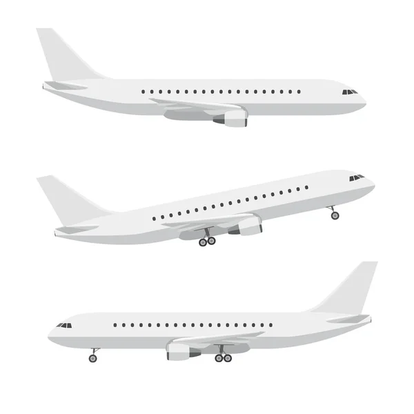 Flygplan i platt stil — Stock vektor