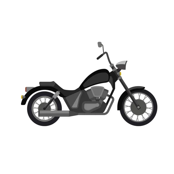 Chopper motocicleta ilustración — Archivo Imágenes Vectoriales