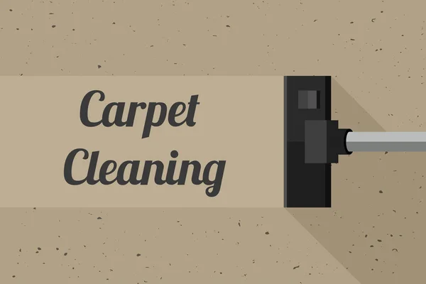 Bannière de nettoyage de tapis — Image vectorielle