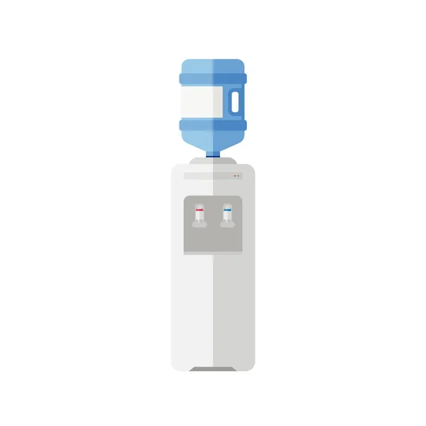 Chladič vody ploché ikony — Stockový vektor
