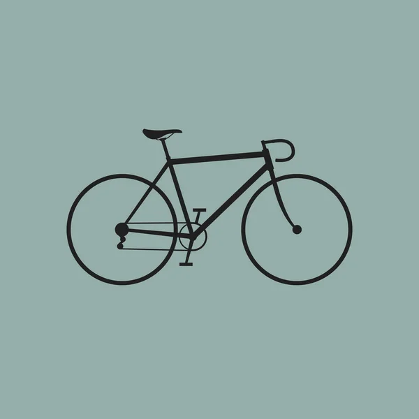 Εικονίδιο ποδήλατο σε μπλε φόντο — Διανυσματικό Αρχείο