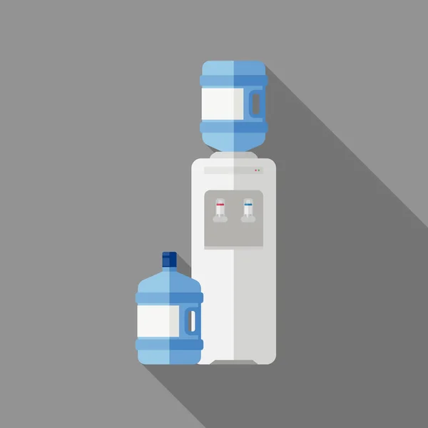 Chladič vody s lahví. — Stockový vektor