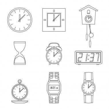 Saat hattı simgeler.