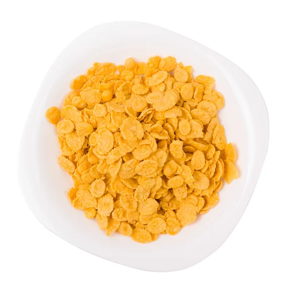 Corn flakes in a plate — Stock Photo, Image