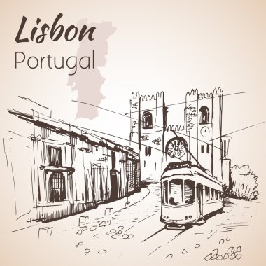 Ataerkil Cathedral St. Mary Major veya Lisbon Cathedral 