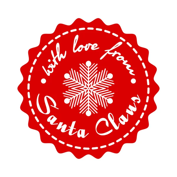 S láskou od Santa Claus - karta — Stockový vektor