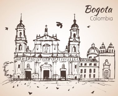 Primatial Katedrali Bogota. Kroki