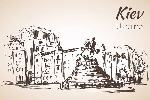 Anıt Bogdan Khmelnickiy. 