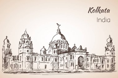 Victoria-hall - Hint şehir Kolkata taslağını. 