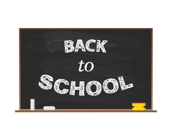 School blackboard with word Back to school. — Stock Vector