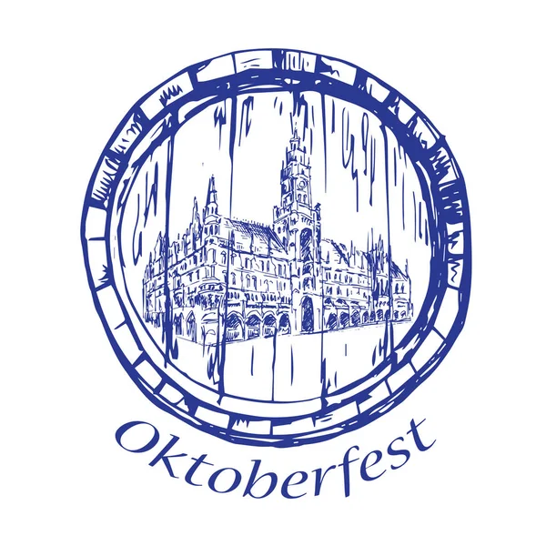 Munchen Neues Rathaus - varil, mikrop içinde yeni Rathaus görünümünü