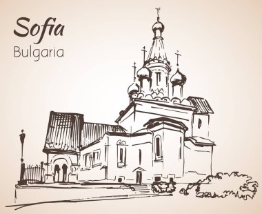 Rus Kilisesi, Sofia. Bulgaristan. Kroki. 