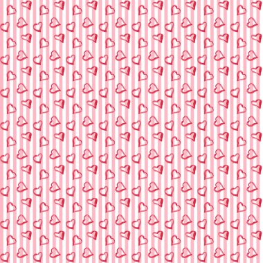 Kusursuz Sevgililer Günü suluboya deseni.