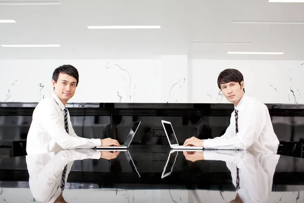 young asian business people working in office