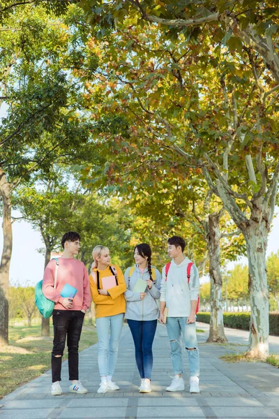 group of students in the park
