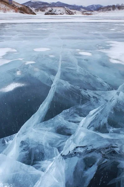 ice on the lake baikal