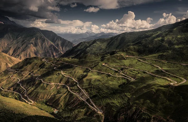 beautiful landscape of the valley of the mountains