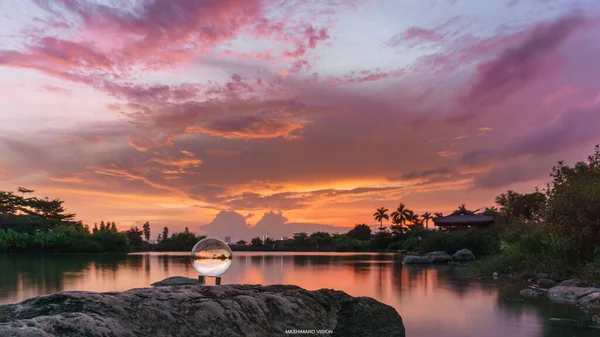 Beautiful Sunset Lake — Stock Photo, Image