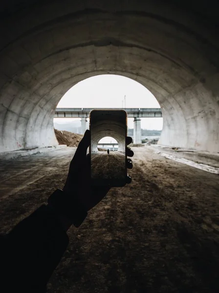 Pont Dans Ville Des Villes Les Polluées Nord Israël — Photo