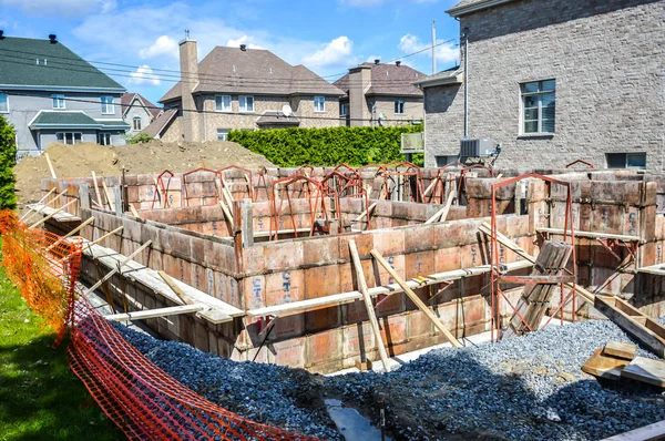 La construction d'une maison chère — Photo