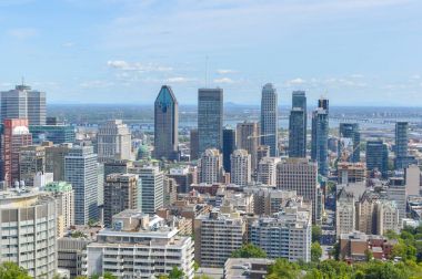 Yaz aylarında Montreal manzarası
