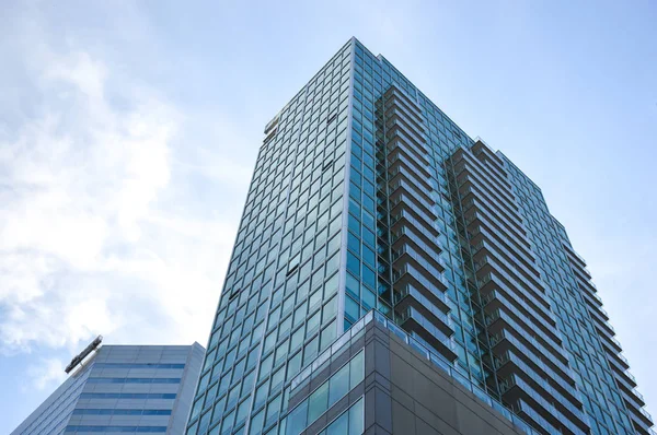 Wieżowce wysoki biznesowych, w samym sercu miasta Montreal — Zdjęcie stockowe