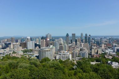 Yaz aylarında Montreal manzarası