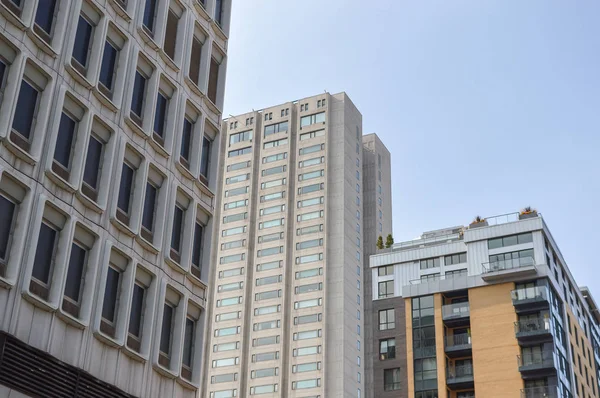 Casas Viejas Nuevas Con Enormes Ventanas Montreal Centro Canadá — Foto de Stock