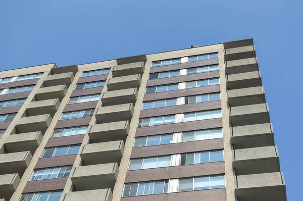 Modern Condo Buildings Huge Windows Montreal Canada — Stock Photo, Image