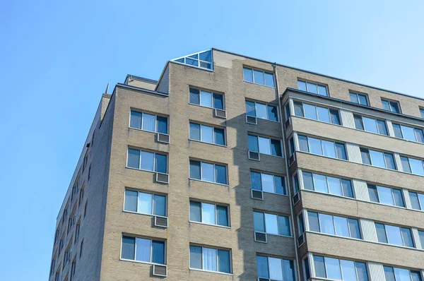 Immeubles Condos Modernes Avec Grandes Fenêtres Montréal Canada — Photo