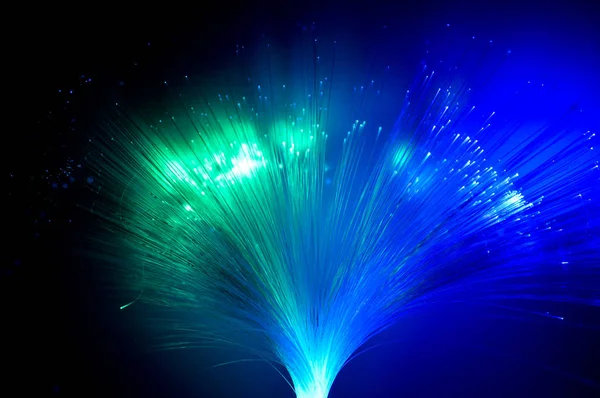 Fiber Optic Showing Data Internet Communication Concept — Stock Photo, Image