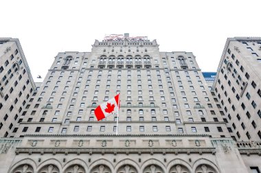 Toronto, Kanada - 16 Kasım, 2016:Fairmont Royal York Hotel bir büyük ve tarihi şehir merkezinde bir oteldir
