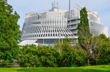 Montreal, Kanada - 17 Temmuz 2015: Casino de Montreal Ile Notre-Dame Montreal, Quebec yer alır. Kanada ve dünyanın en büyük casinolar biri en büyük kumarhane olduğunu.