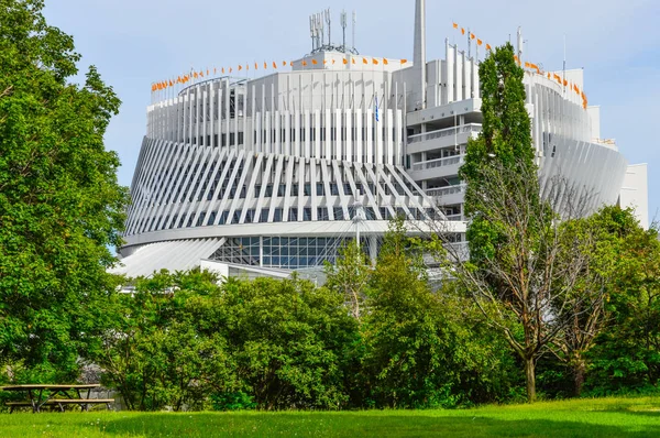 Montreal, Kanada - 17 Temmuz 2015: Casino de Montreal Ile Notre-Dame Montreal, Quebec yer alır. Kanada ve dünyanın en büyük casinolar biri en büyük kumarhane olduğunu.