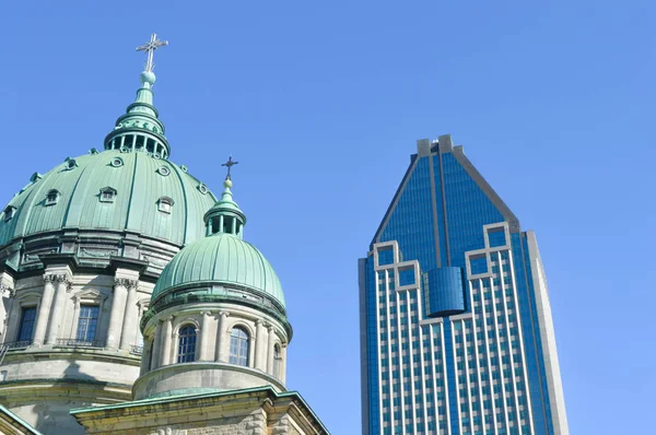 Kathedraal Basiliek Van Maria Montreal Quebec Canada — Stockfoto
