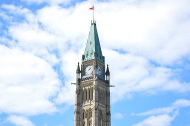 Closeup Ottawa Parlamento Saat Kulesi (Kanada için)