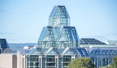 Ottawa, Kanada - 2 Eylül 2016: Ulusal Galeri Kanada Gatineau, Quebec