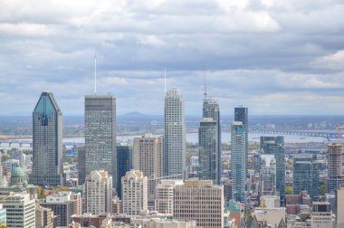 Sonbaharda, Kanada Montreal manzarası