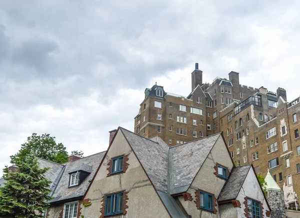 Vecchi Edifici Abitativi Nel Centro Montreal Canada — Foto Stock