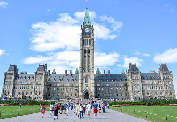 Ottawa Kanada Září 2016 Centrální Blok Peace Tower Parliament Hill — Stock fotografie