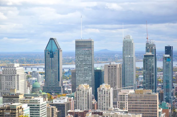 Montreal Skyline Outono Canadá — Fotografia de Stock