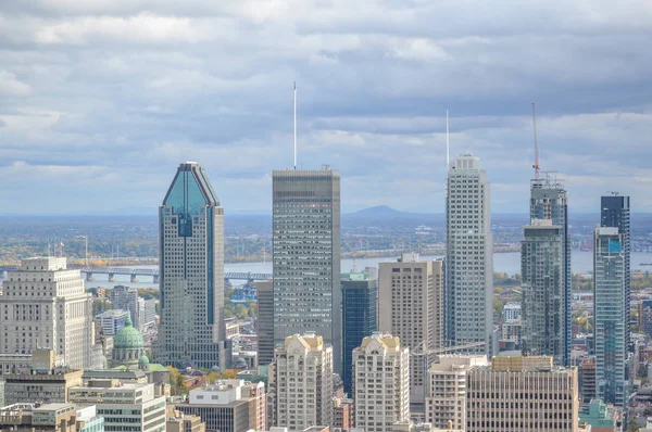 Montreal Skyline Herfst Canada — Stockfoto