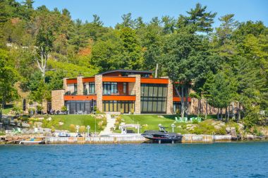 Adaları ve Kingston Ontario, Kanada'da 1000 yılında eski ev